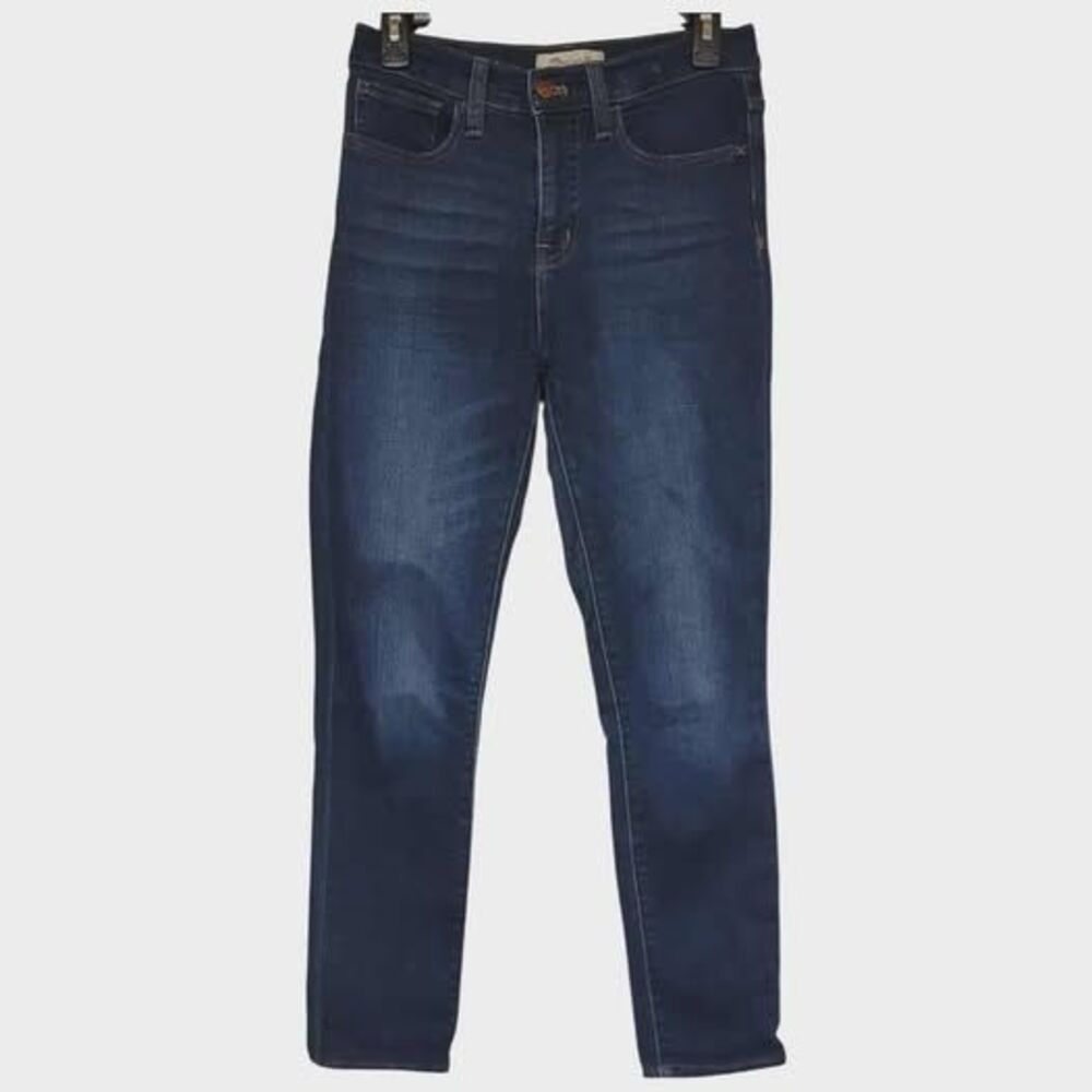 Madewell Dark Wash 9" Mid Rise Skinny Size 26W